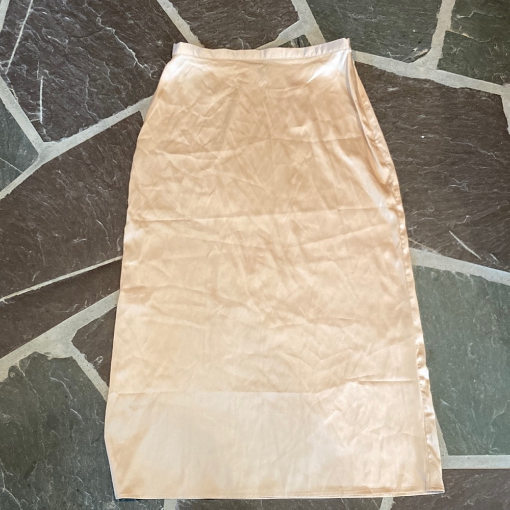 Satin Midi Skirt
